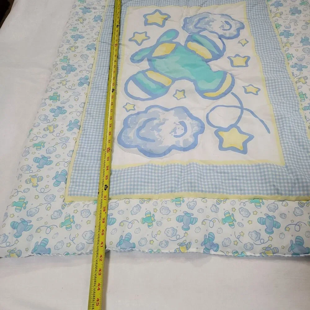 Vtg Plane‎ Baby Quilt Dayton Hudson 1998 Baby Blanket Lovey Wall Hanging